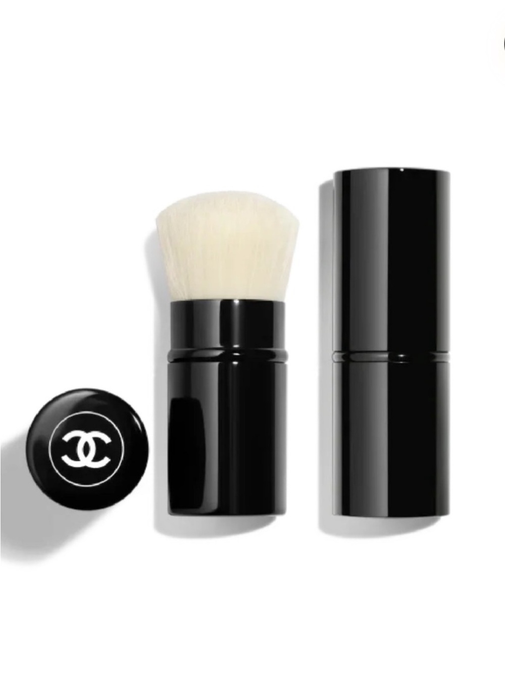 CHANEL Black Retractable Kabuki Brush NIB